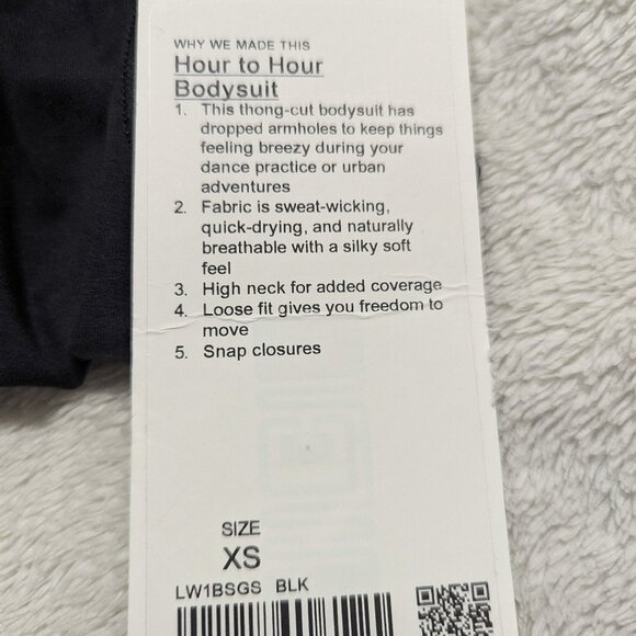 Lululemon Hour to Hour Bodysuit XS Black BRAND NEW WITH TAGS! - Picture 9 of 12